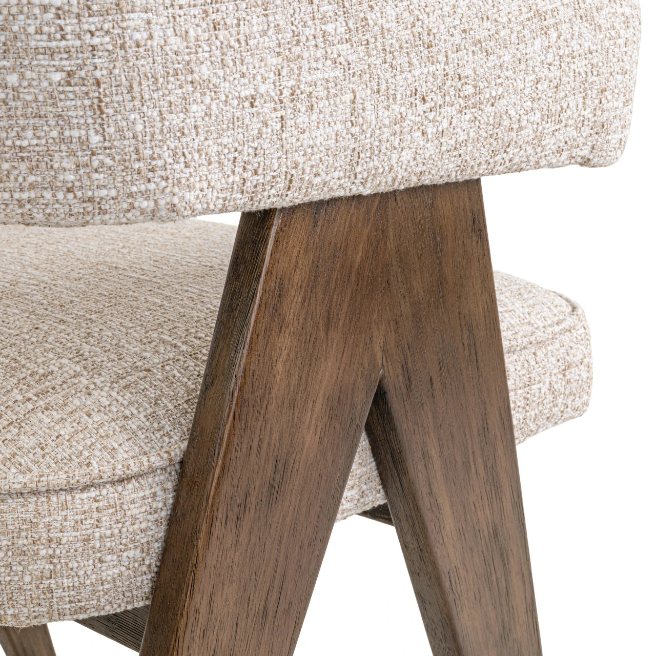 Spisestol Mori kremfarget tweed brannhemmende Richmond Interiors Spisestol
