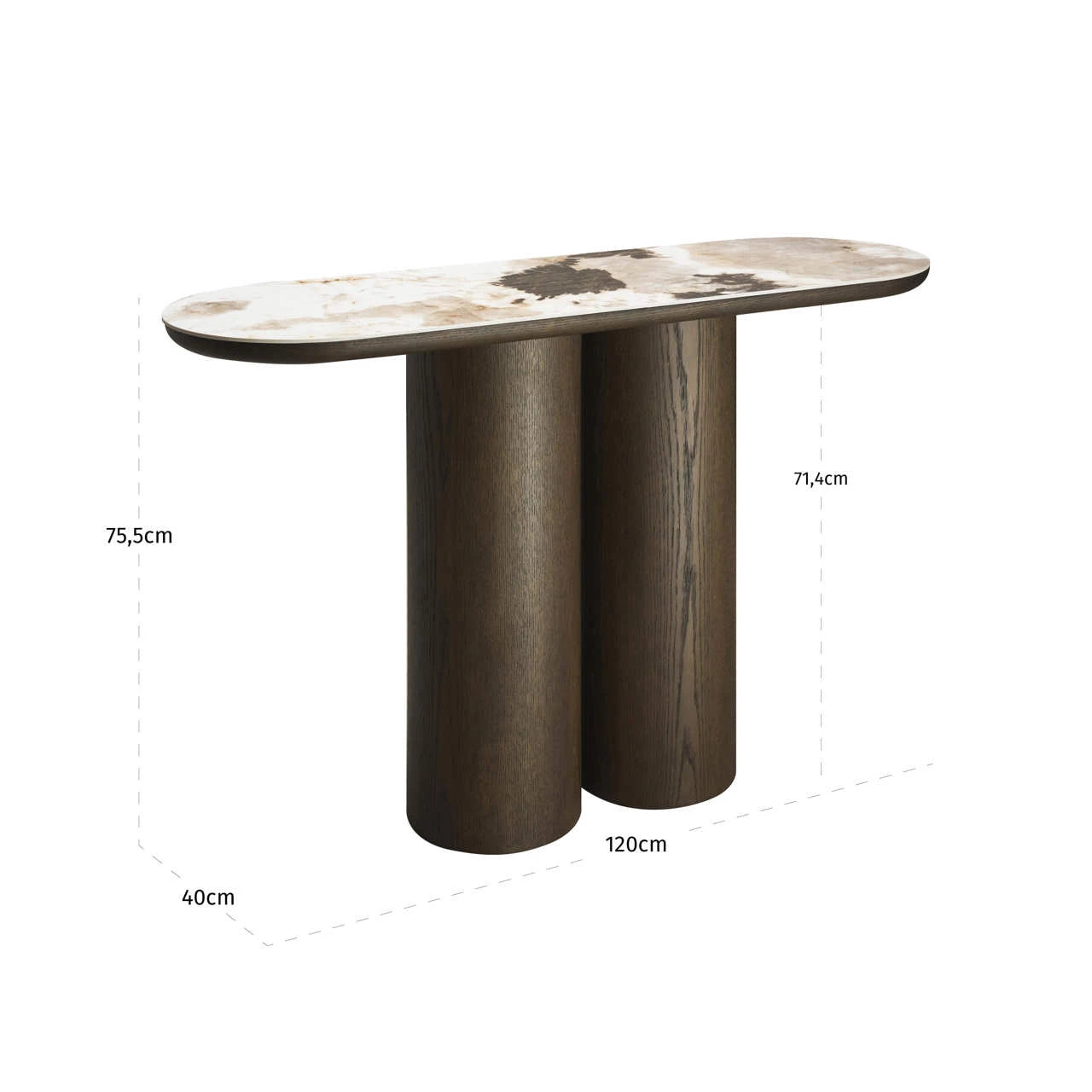 Konsoll Langford brown Richmond Interiors Konsollbord