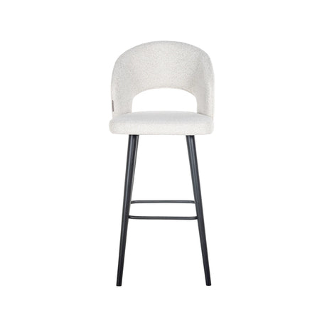 Barstol Savoy hvit bouclé Richmond Interiors Barstol