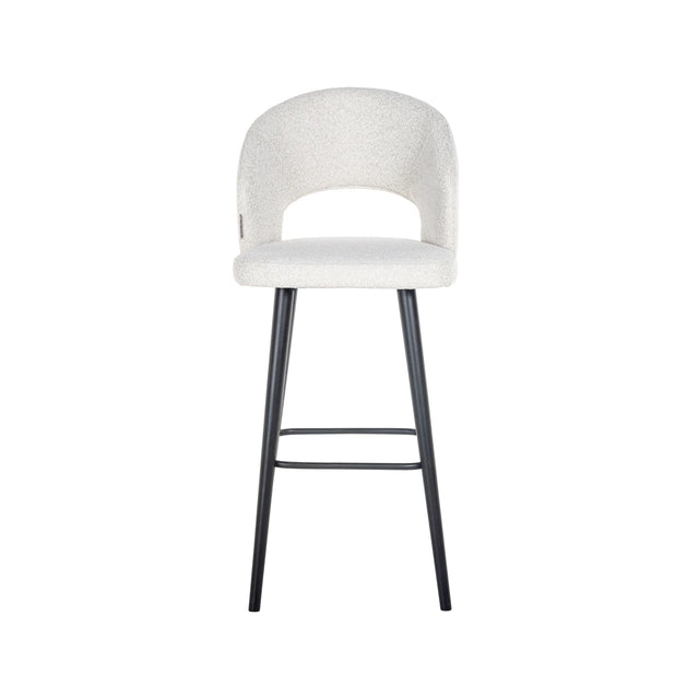 Barstol Savoy hvit bouclé Richmond Interiors Barstol
