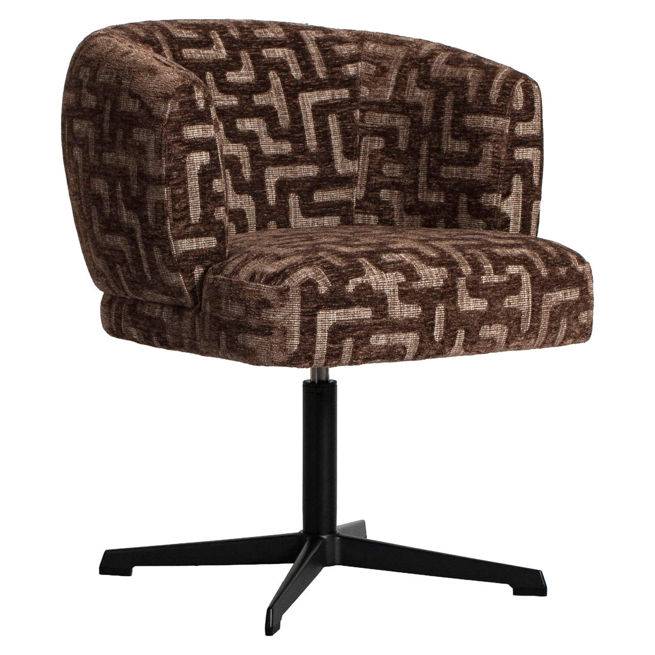 Spisestol Dinan brun labyrinth brannhemmende - svingbar Richmond Interiors Spisestol