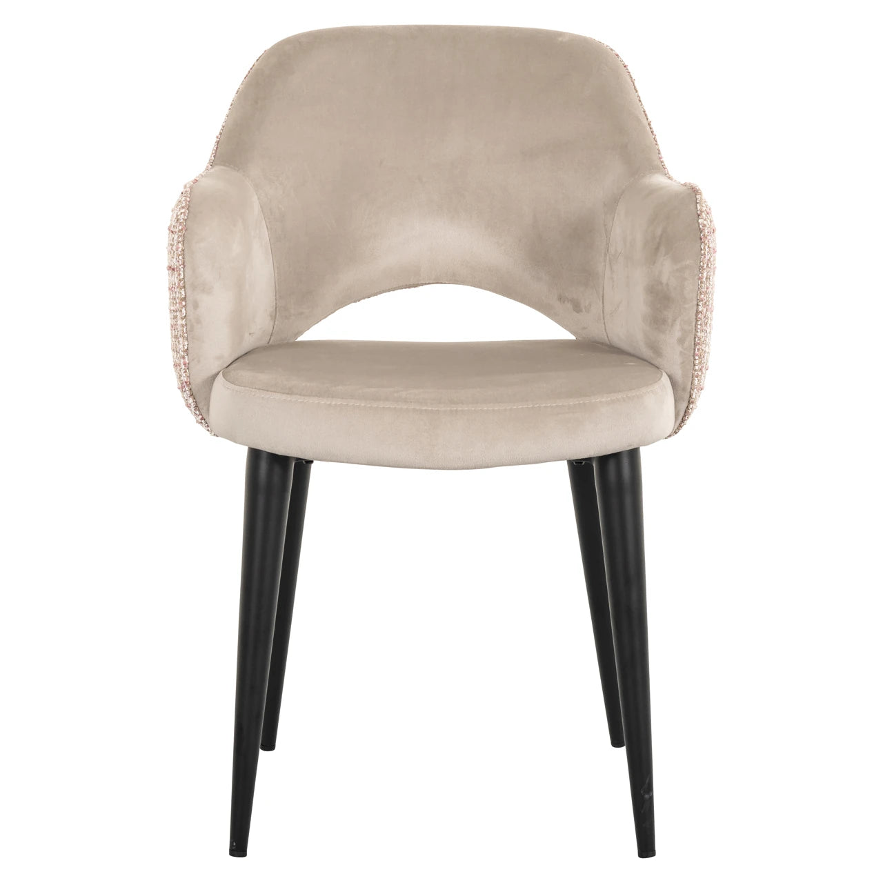 Spisestol Giovanna trendy rose / khaki fløyel Richmond Interiors Spisestol