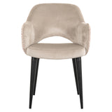 Spisestol Giovanna trendy rose / khaki fløyel Richmond Interiors Spisestol
