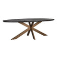 Spisebord Blackbone Brass svart rustikt ovalt 260 Richmond Interiors Spisebord