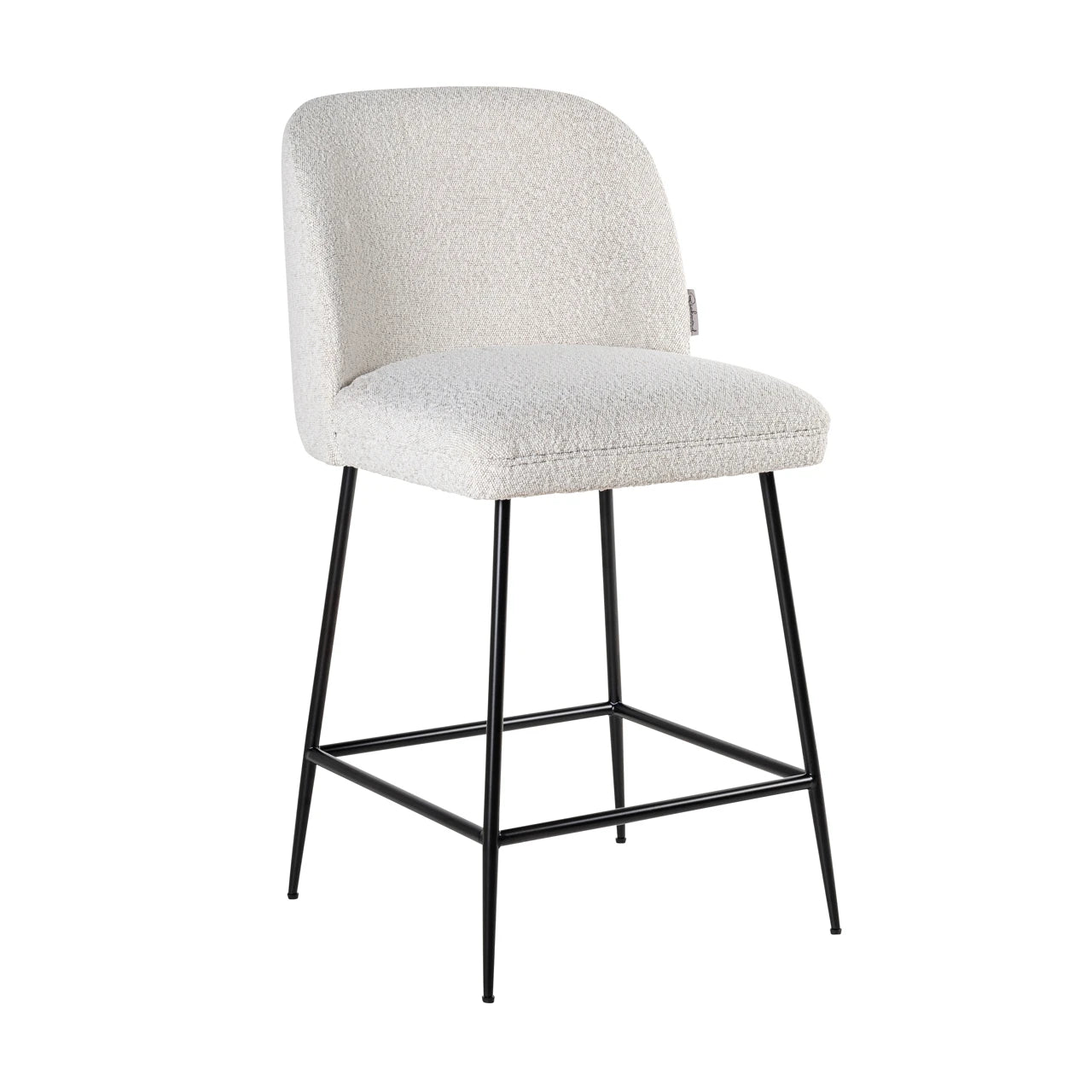 Counterkrakk Pullitzer hvit bouclé Richmond Interiors Barstol
