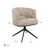 Spisebordsstol Cheyenne trendy natur dreibar Richmond Interiors Spisestol