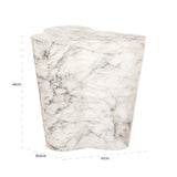 Utendørs sidebord Rockyard hvit marmorlook Richmond Interiors Sidebord