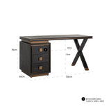 skrivebord Hunter svart rustikk Richmond Interiors Skrivebord