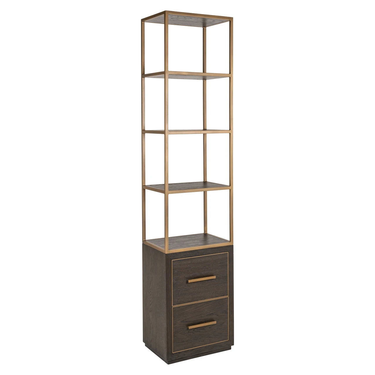 Utstillingsskap Carter brun lite 2 skuffer Richmond Interiors Vitrineskap
