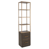 Utstillingsskap Carter brun lite 2 skuffer Richmond Interiors Vitrineskap