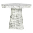 Utendørs spisebord Rockyard hvit marmorlook 100Ø Richmond Interiors Spisebord