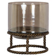 Hurricane light Ropia messing antikk liten Richmond Interiors Lanterne og lysglass