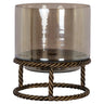 Hurricane light Ropia messing antikk liten Richmond Interiors Lanterne og lysglass