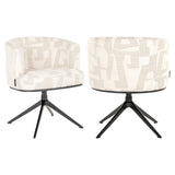 Spisestol Cheyenne beige graffic svingbar Richmond Interiors Spisestol
