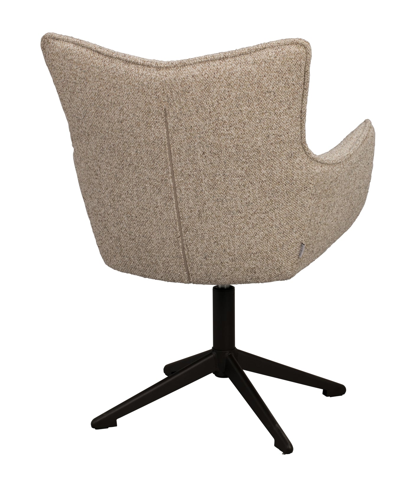 Fresno lenestol beige stoff/brun metallben Rowico Lenestol