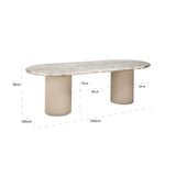 Spisebord Coronel Blush beige 240 Richmond Interiors Spisebord