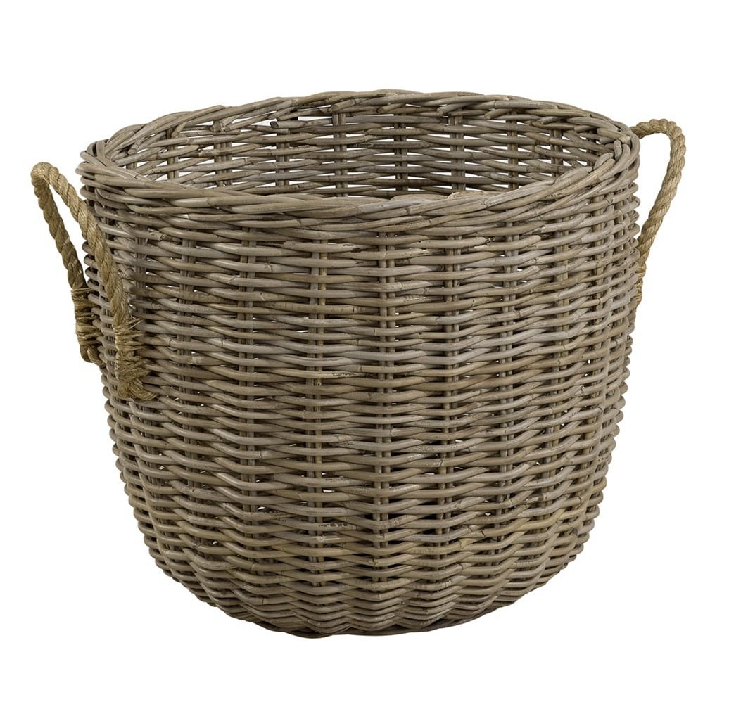 Diverse: BASKET WITH HEMP HANDLES BASKET WITH HEMP HANDLES fra Artwood - Bildenr: 1