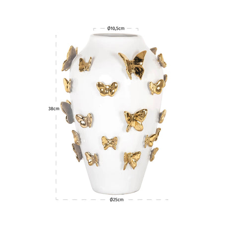 Vase Butterfly hvit liten Richmond Interiors Vase