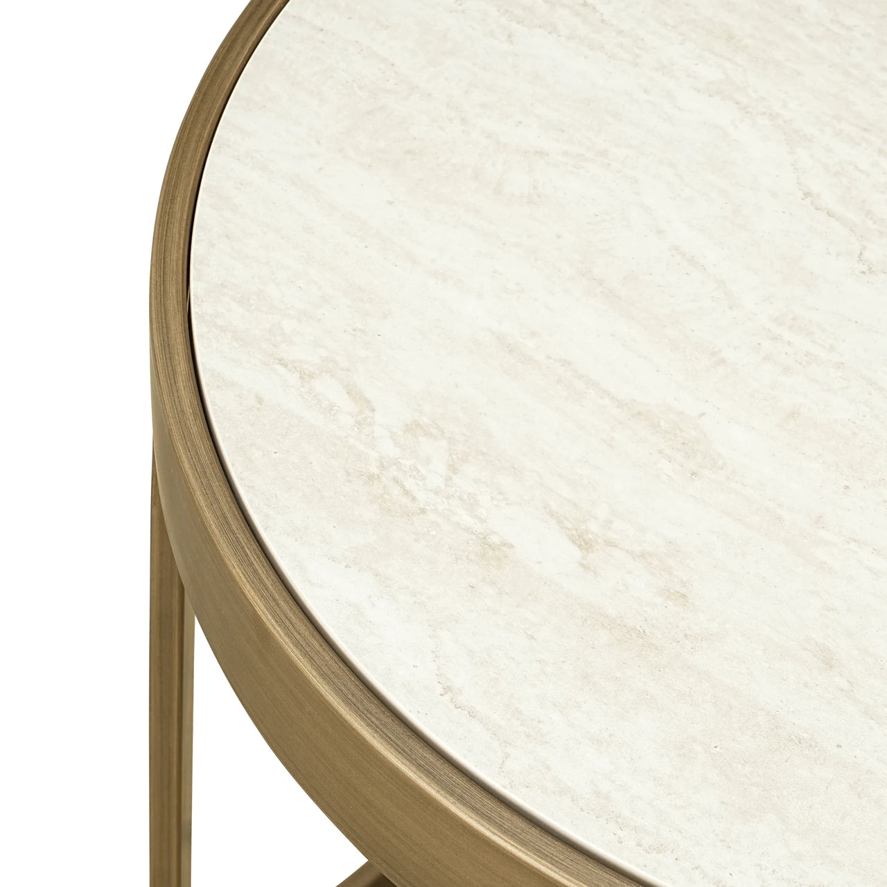 Endebord Tivoli hvit sett med 2 Richmond Interiors Sidebord