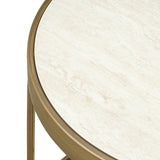 Endebord Tivoli hvit sett med 2 Richmond Interiors Sidebord