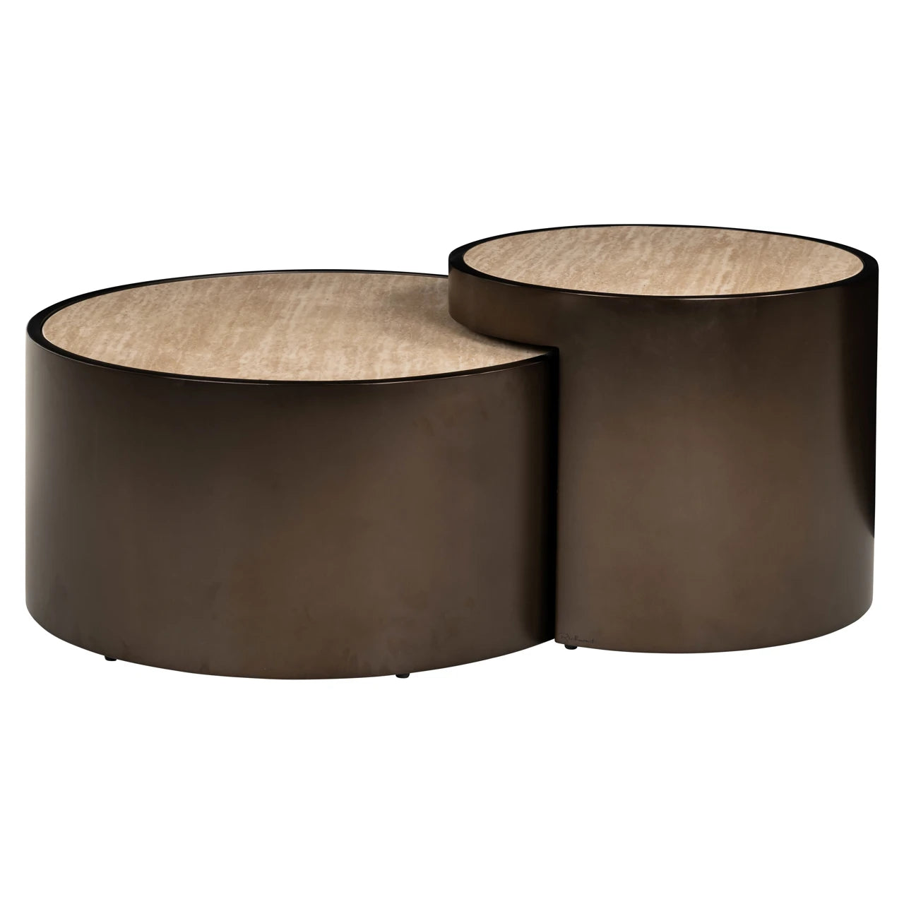 Salongbord Ronson beige sett med 2 Richmond Interiors Sofabord