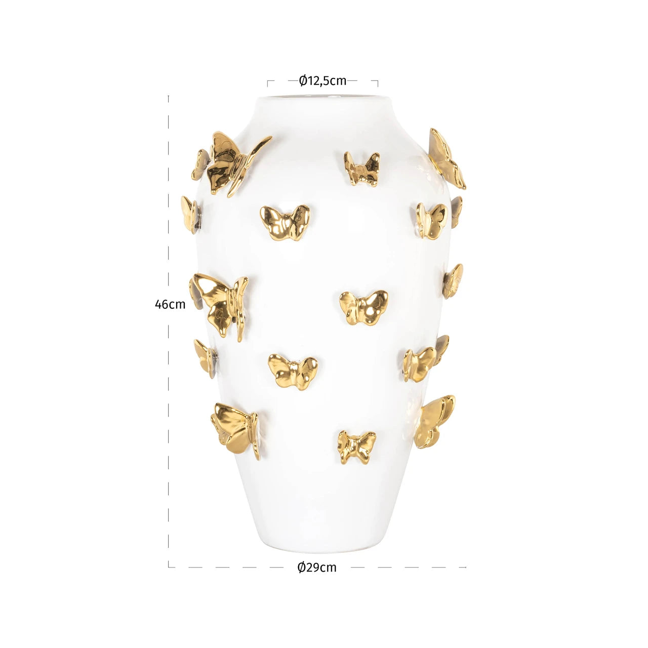 Vase Butterfly hvit stor Richmond Interiors Vase