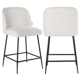 Counterkrakk Pullitzer hvit bouclé Richmond Interiors Barstol