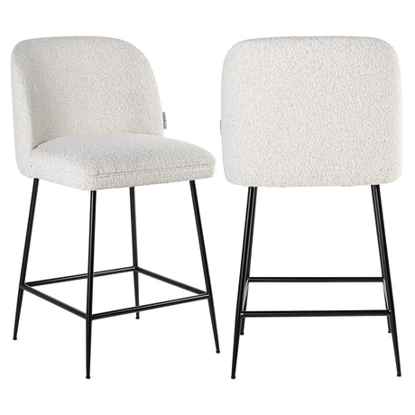 Counterkrakk Pullitzer hvit bouclé Richmond Interiors Barstol