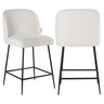 Counterkrakk Pullitzer hvit bouclé Richmond Interiors Barstol