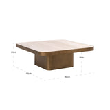Salongbord Claridge beige 90x90 cumulus Richmond Interiors Sofabord