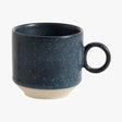 GRAINY espressokopp i keramikk m/hank - mørkblå Nordal TABLEWARE