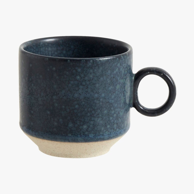 GRAINY espressokopp i keramikk m/hank - mørkblå Nordal TABLEWARE