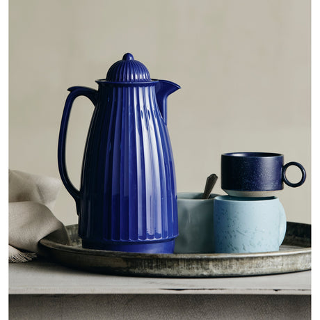 GRAINY keramisk tekopp m/hank - h5,5 cm - mørkblå Nordal TABLEWARE