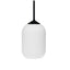 Taklampe: Riflet taklampe Opal/ svart / D14 fra Dyberg Larsen - Bildenr: 1