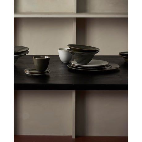 GRAWA lunsjplaten - ø20,5 cm - mørkgrønn Nordal TABLEWARE