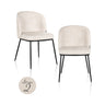 Spisestol Elvi niagara beige flammehemmende sett med 2 Richmond Interiors Spisestol