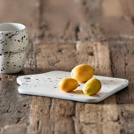 RIA serveringsplate med splash - råhvit Nordal TABLEWARE