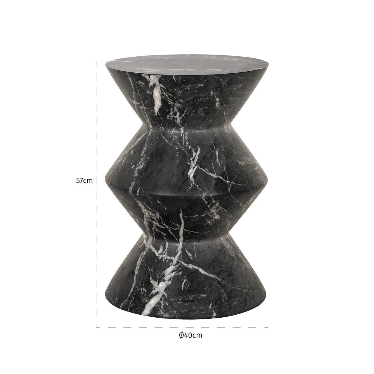 Endebord Bosco svart Richmond Interiors Sidebord