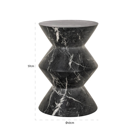 Endebord Bosco svart Richmond Interiors Sidebord