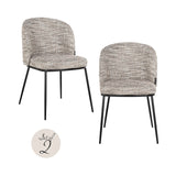 Spisestol Elvi trendy natur flammehemmende sett med 2 Richmond Interiors Spisestol
