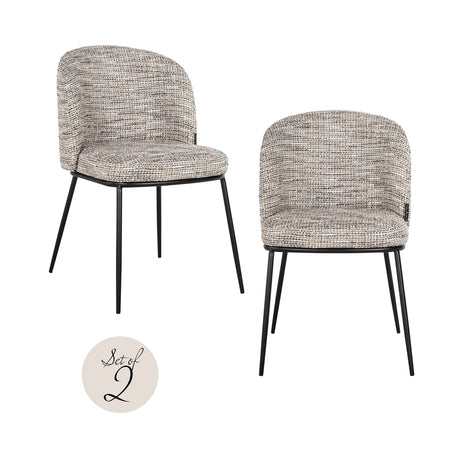 Spisestol Elvi trendy natur flammehemmende sett med 2 Richmond Interiors Spisestol