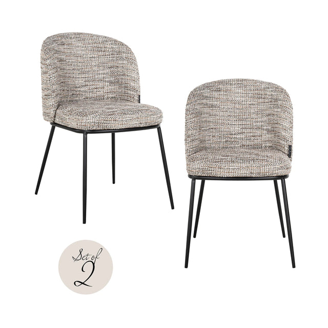 Spisestol Elvi trendy natur flammehemmende sett med 2 Richmond Interiors Spisestol
