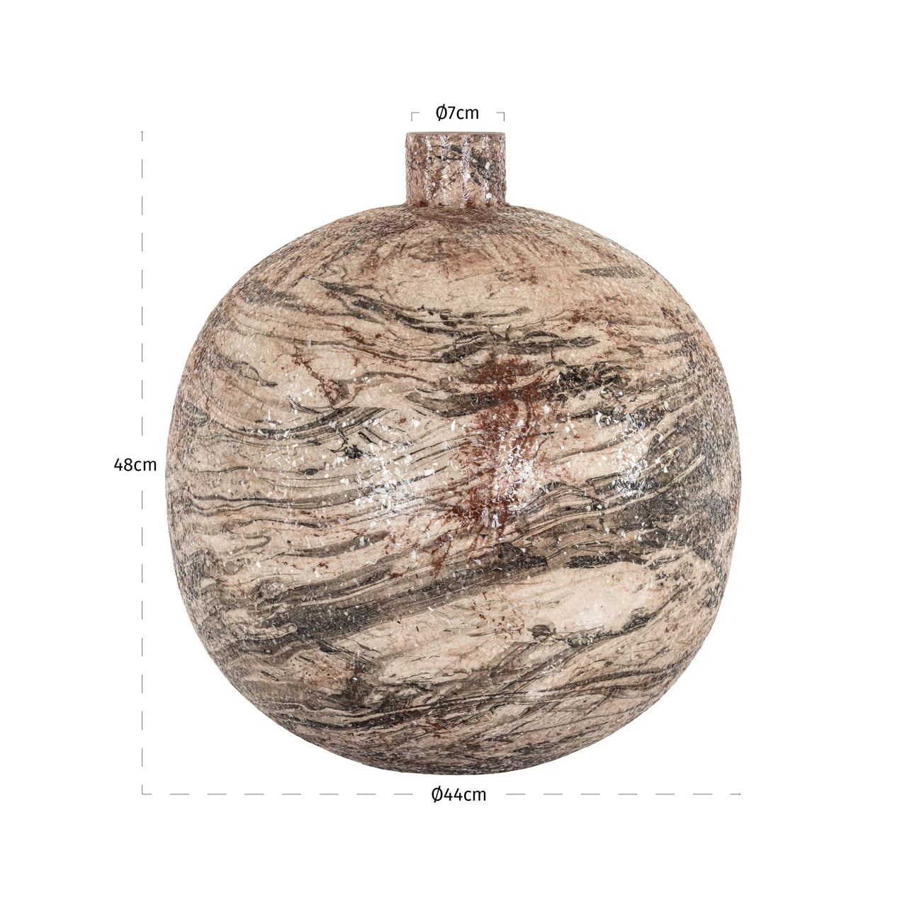 Vase Devana beige Richmond Interiors Vase