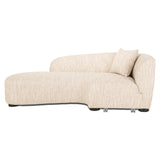 Sofa Pandora beige angora lounge left Richmond Interiors Sofa