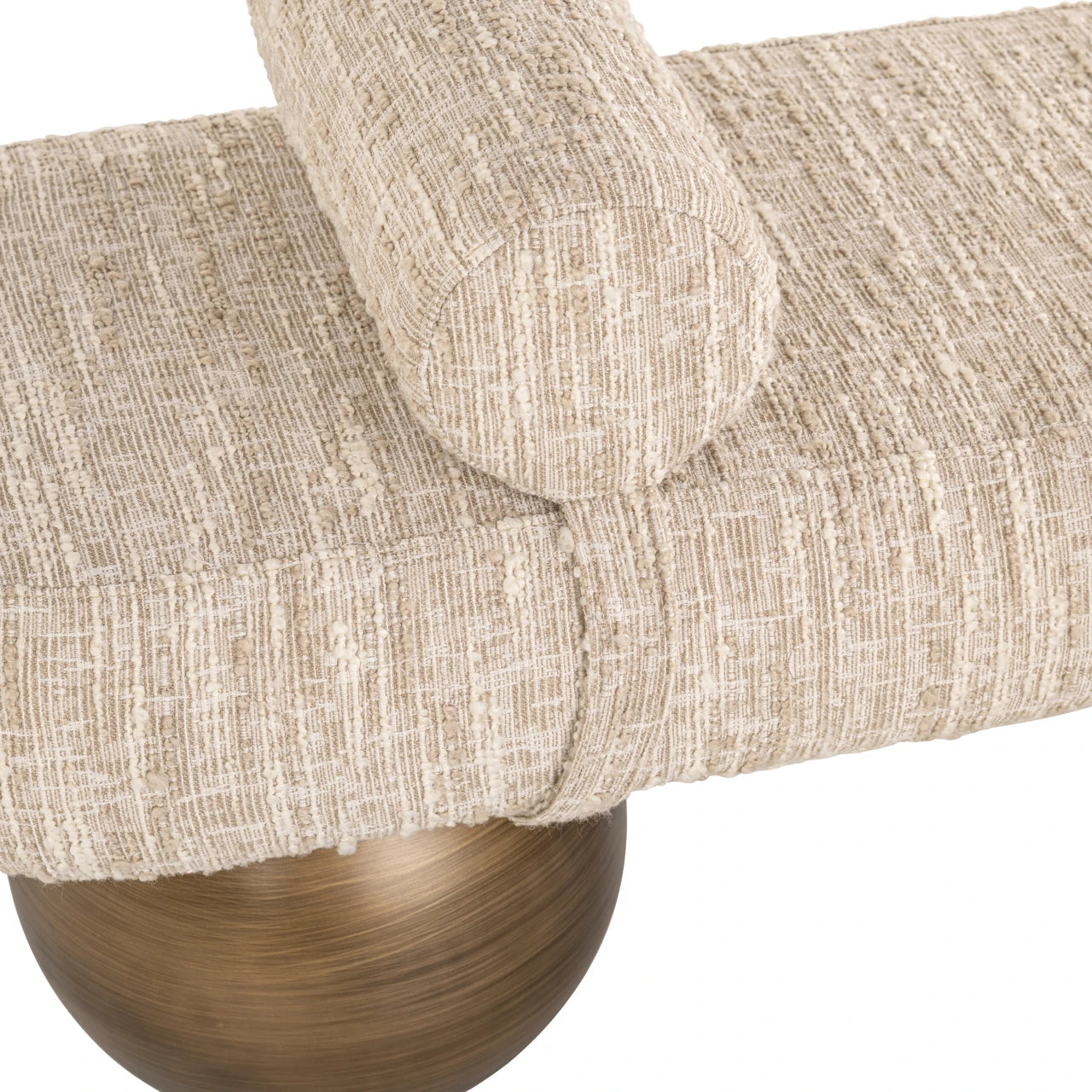 Bench Alexander Jones beige angora Geneva Richmond Interiors Benk