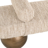 Bench Alexander Jones beige angora Geneva Richmond Interiors Benk