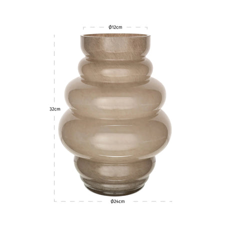 Vase Velora taupe Richmond Interiors Vase