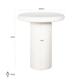 Endebord Bloomstone hvitt Richmond Interiors Sidebord