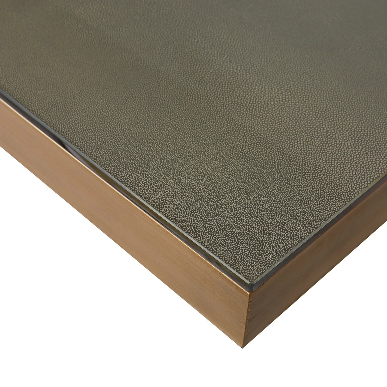 Spisebord Bloomville messing shagreen inkl. glassplate 200 Richmond Interiors Spisebord