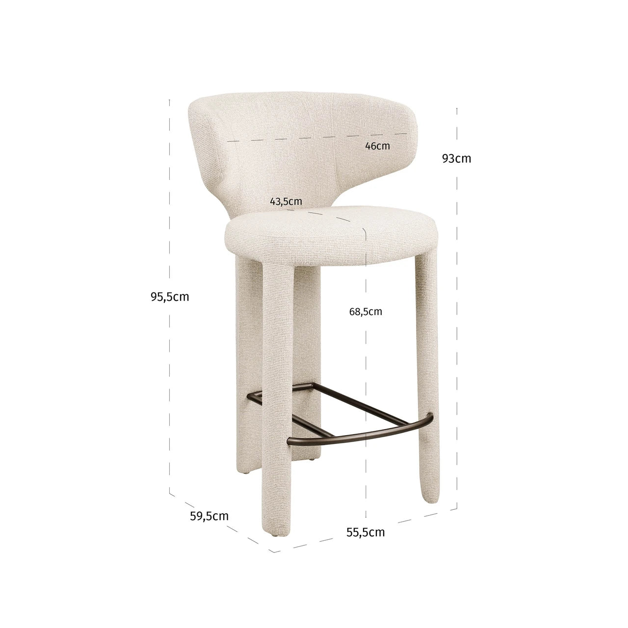 Krakk Viola biscotti Richmond Interiors Barstol